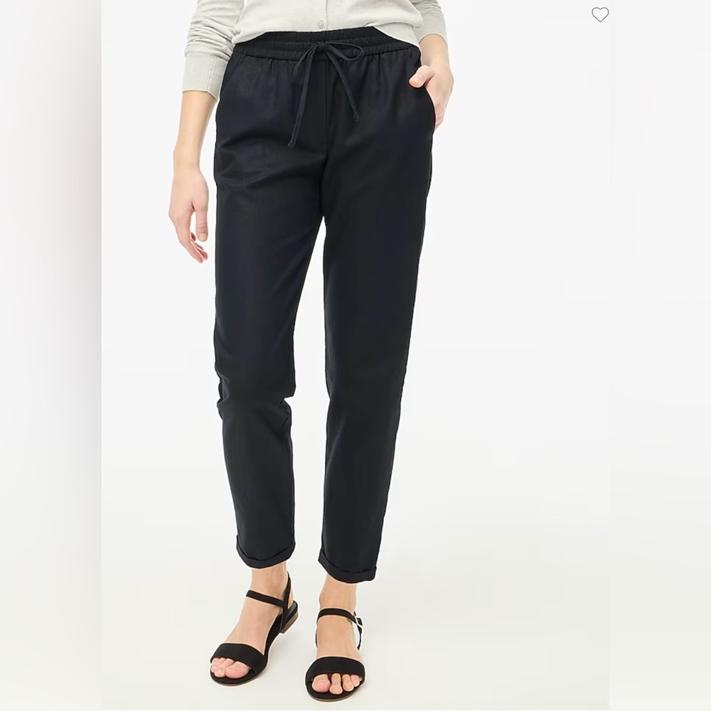 J. Crew Factory Linen-cotton blend drawstring pants • size 6 •NWT •AW839